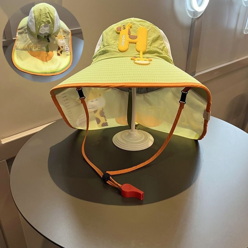 Шапка тип бакет с голям ръб, куполна корона, дишащ найлон за защита от слънцето – лято