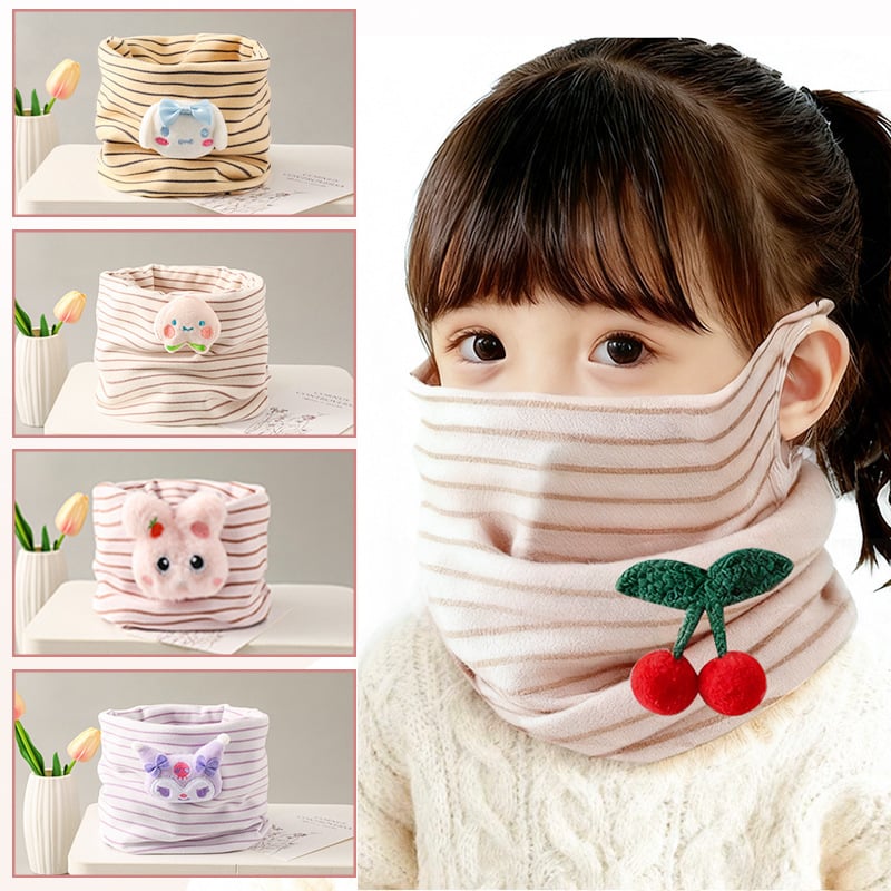 Laste tuulekindel kaelarihm täieliku näo kaitsega, sügisel-talvel – termiline ristkülik, polüester