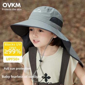 Рибарска шапка с голям бортик, UV защита, полиестер, лято