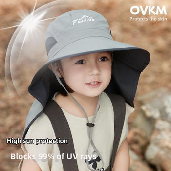 Рибарска шапка с голям бортик, UV защита, полиестер, лято