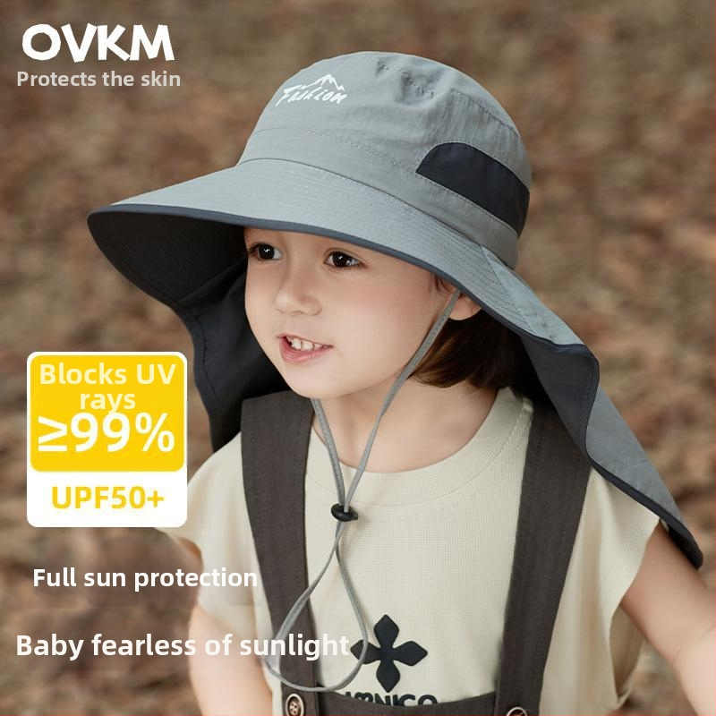 Рибарска шапка с голям бортик, UV защита, полиестер, лято