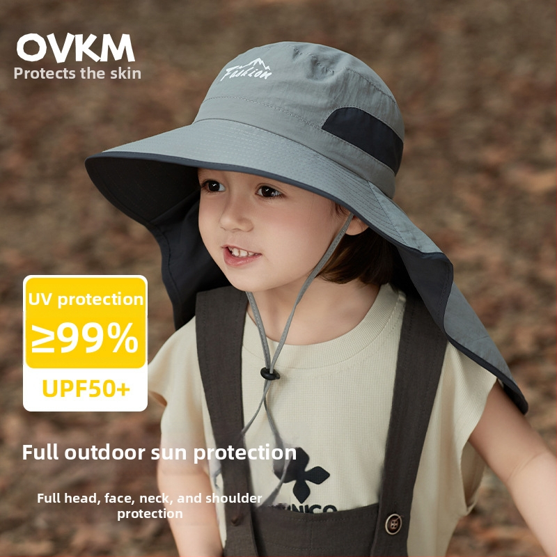 Рибарска шапка с голям бортик, UV защита, полиестер, лято