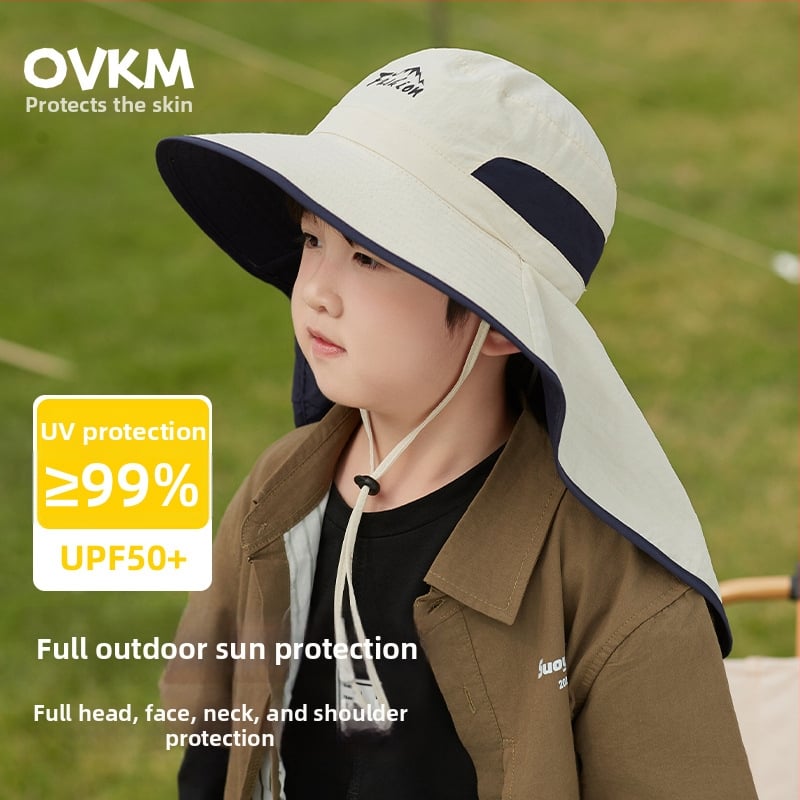 Рибарска шапка с голям бортик, UV защита, полиестер, лято