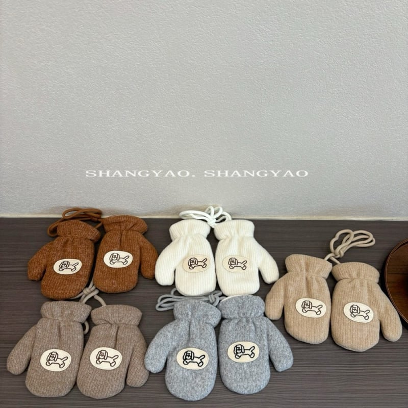 Dječje zimske pletene rukavice - korejski stil, unisex, s fleece podstavom, otporne na vjetar, za uzrast 2–6 godina