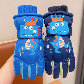 Laste suusakindad, Unisex, 6-12 aasta vanuses, Talv, Segu materjal, Kohandatavad