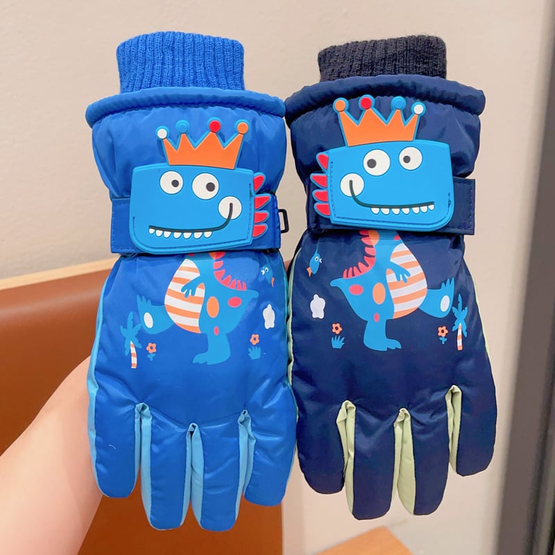 Laste suusakindad, Unisex, 6-12 aasta vanuses, Talv, Segu materjal, Kohandatavad