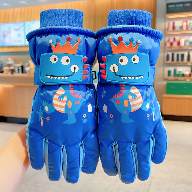 Laste suusakindad, Unisex, 6-12 aasta vanuses, Talv, Segu materjal, Kohandatavad