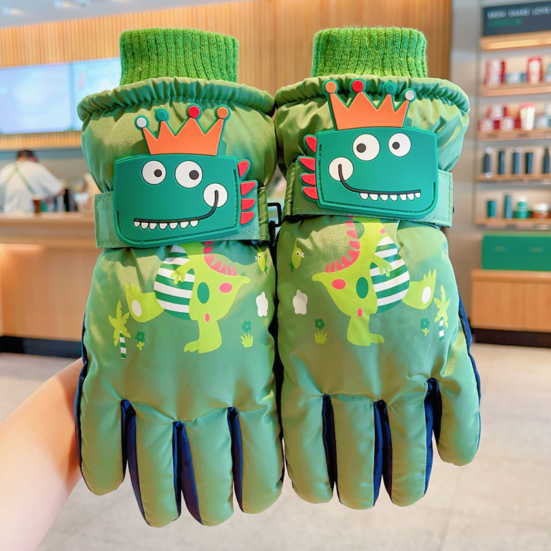 Laste suusakindad, Unisex, 6-12 aasta vanuses, Talv, Segu materjal, Kohandatavad