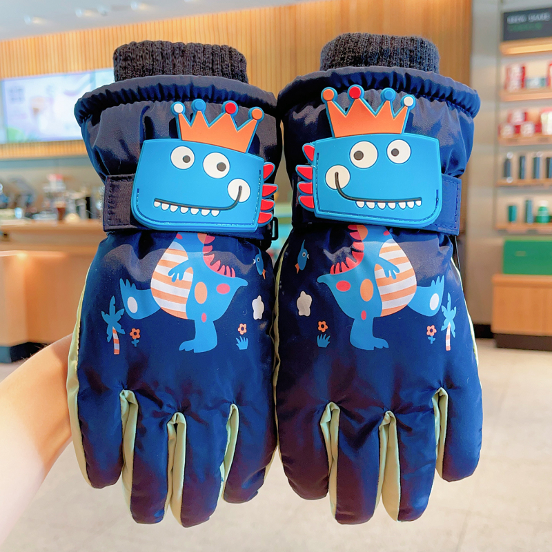 Laste suusakindad, Unisex, 6-12 aasta vanuses, Talv, Segu materjal, Kohandatavad