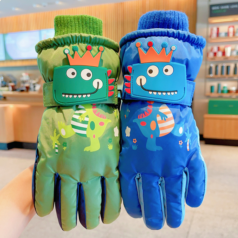 Laste suusakindad, Unisex, 6-12 aasta vanuses, Talv, Segu materjal, Kohandatavad