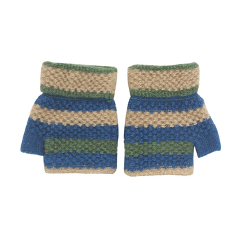 Beebide poole sõrmega kudumiskindad, unisex, triibuline muster, hoiavad sooja, 1–3 aastat, talv–kevad–sügis