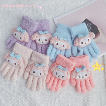 Laste akrüülist kudumiskindad karikatuurmotiiviga, vanusegrupp 2–6 aastat, soojad sügisel ja talvel 2023