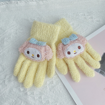 Laste akrüülist kudumiskindad karikatuurmotiiviga, vanusegrupp 2–6 aastat, soojad sügisel ja talvel 2023