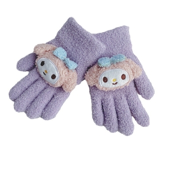 Laste akrüülist kudumiskindad karikatuurmotiiviga, vanusegrupp 2–6 aastat, soojad sügisel ja talvel 2023