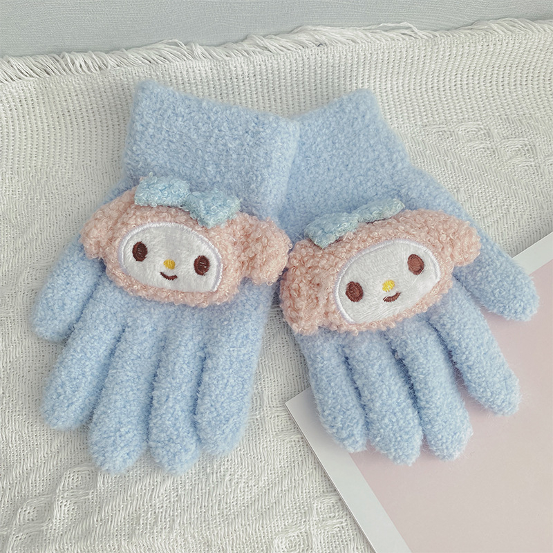 Laste akrüülist kudumiskindad karikatuurmotiiviga, vanusegrupp 2–6 aastat, soojad sügisel ja talvel 2023