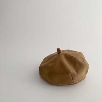 Beret pentru copii, design octagonal, inspirat de Harajuku, stil primăvară-toamnă, poliester, textură jacquard