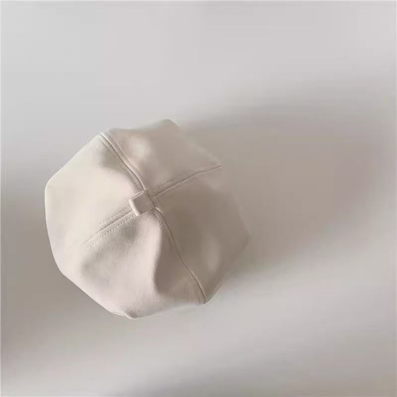 Beret pentru copii, design octagonal, inspirat de Harajuku, stil primăvară-toamnă, poliester, textură jacquard