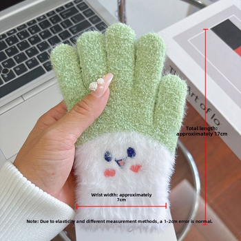 Vaikų žieminės pirštinės su penkiais pirštais, storos, atsparios dėvėjimui, cartoon stiliaus, lauko dviračio važiavimui