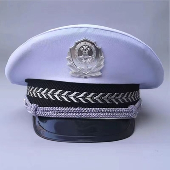 Dječja policijska kapa s uvijenim rubom, kupolastom krošnjom, od akrilnih vlakana, za uzrast 4–6 godina, proljeće–jesen