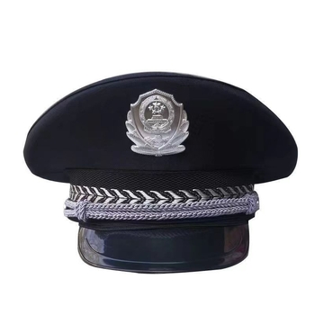 Dječja policijska kapa s uvijenim rubom, kupolastom krošnjom, od akrilnih vlakana, za uzrast 4–6 godina, proljeće–jesen