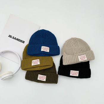 Унисекс плетена детска шапка за пролет и есен, куполна форма, акрилно влакно 81–95%, топли и ветроустойчива, за деца 0–4 години