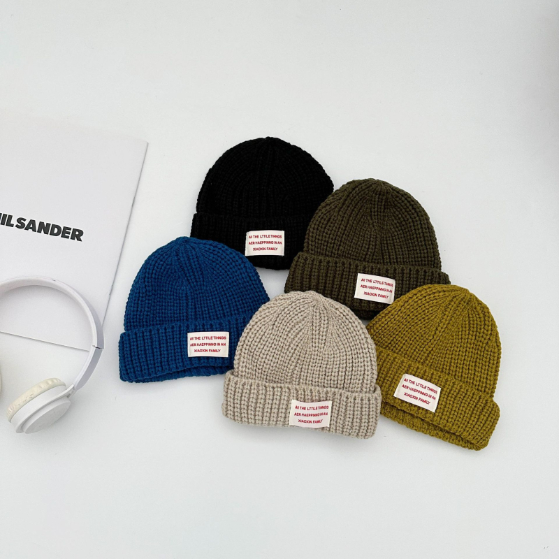 Унисекс плетена детска шапка за пролет и есен, куполна форма, акрилно влакно 81–95%, топли и ветроустойчива, за деца 0–4 години