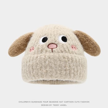 Унисекс плетена плюшена шапка с защита за ушите — зимна топлина, дебел купол