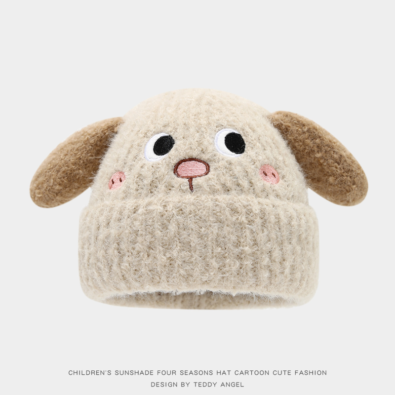 Унисекс плетена плюшена шапка с защита за ушите — зимна топлина, дебел купол