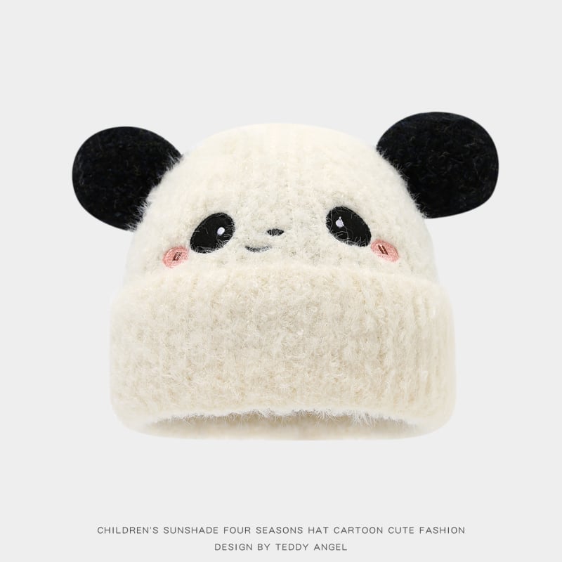 Унисекс плетена плюшена шапка с защита за ушите — зимна топлина, дебел купол