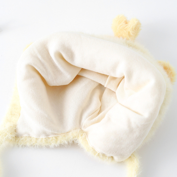 Детска плюшена зимна шапка за уши, куполен стил, топла и ветроустойчива