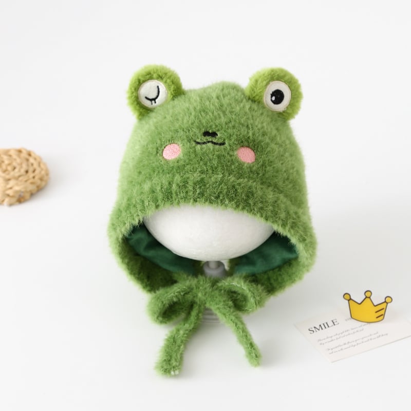 Детска плюшена зимна шапка за уши, куполен стил, топла и ветроустойчива