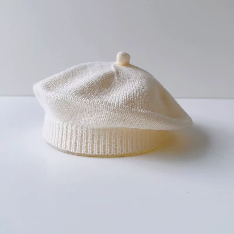 Jesen–zimska beretka za bebe, unisex, topla pletena kapa, bebi kapa, slikarski stil