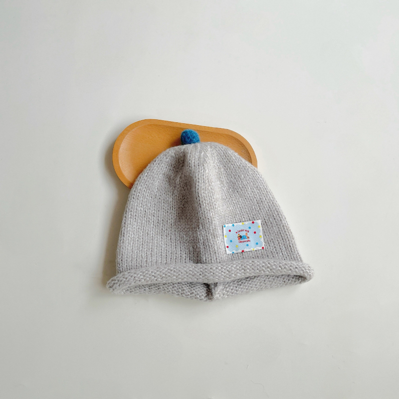 Koreanski stil pletene kapa za djecu za zimu s retro savijenim rubom, za dječake i djevojčice