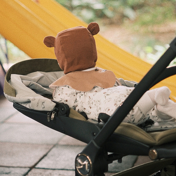 Шапка за защита на ушите с мечи уши, презрамка и пуловер стил, памучна материя, ветроустойчива