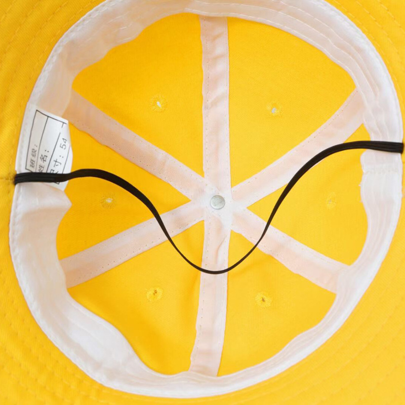 Детска рибарска шапка с принт на лого, къс козир, куполна корона, памучна смес, защита от слънцето