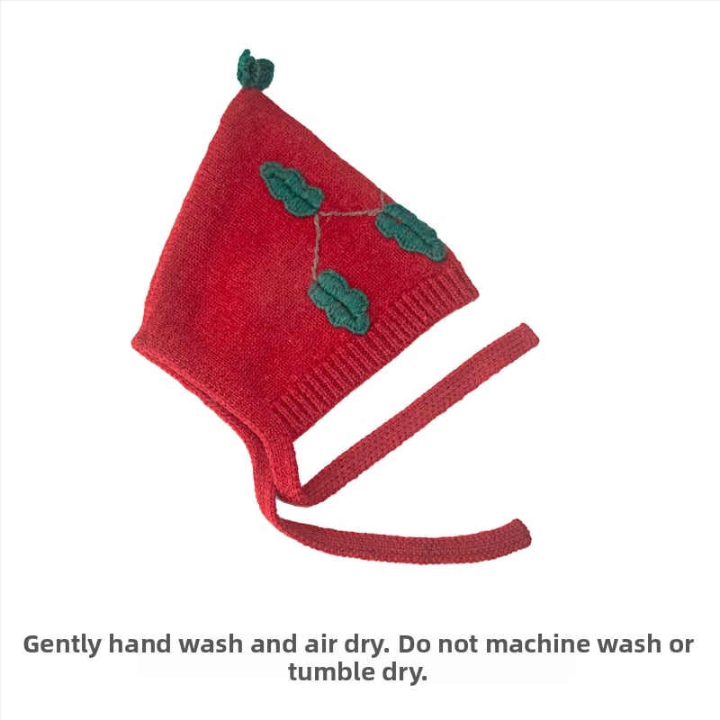 Плетена шапка за деца от 100% мерино вълна, топла и дишаща, с бродерия, четири сезона, за възрасти 1–2, 2–4, 4–6, 8–10 и над 10 години