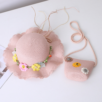 Gyerek szalmasapka széles karimával, kupola alakú koronával, légáteresztő, napsugár elleni védelem