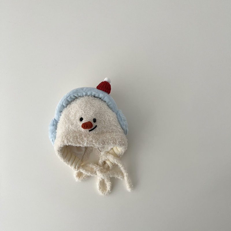 Zimska pletena pliš šapka za bebe i djecu 1–4 godine, kupolasti oblik s obodom, zaštita za uši, tie-dye uzorak