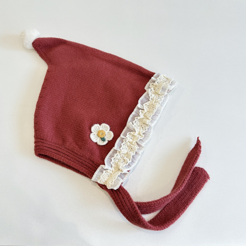 Laste talvemüts kaheskiire kõrvakaitsega, lille- ja tähtmotiiv, tuulekindel, tie-dye efektiga kudum, vanus 6–12 kuud ja 1–2 aastat; võlur-mütsi stiil