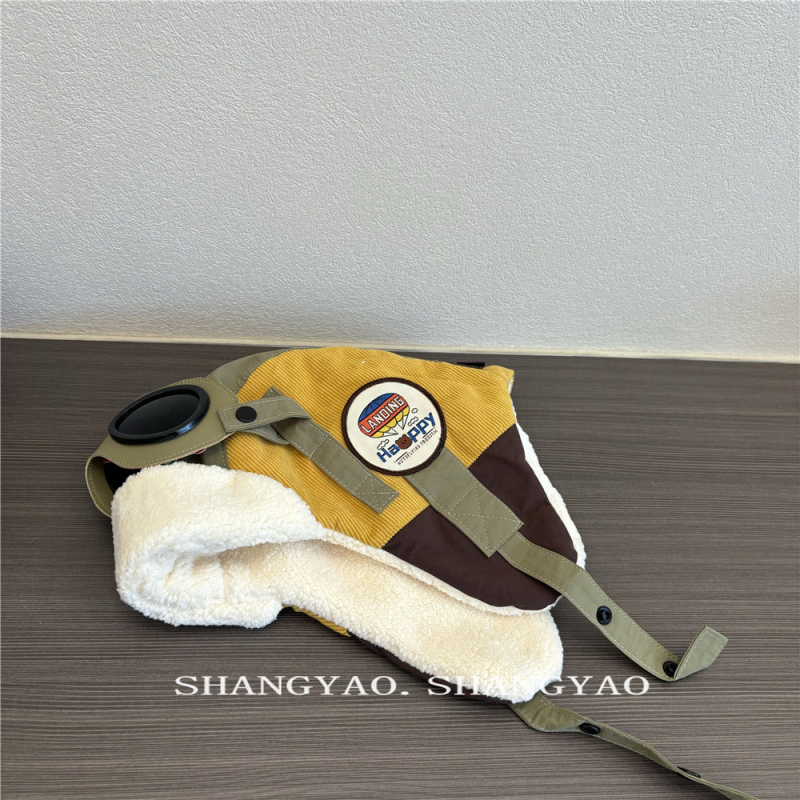 Laste Lei Feng müts, fleece vooder, korduroy puuvillane materjal, kupolistiil, tuulekindel ja soe, 4–6 ja 8–10-aastased, talvel 2025