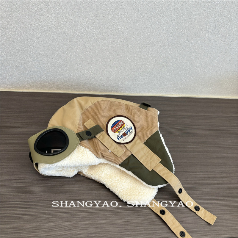 Laste Lei Feng müts, fleece vooder, korduroy puuvillane materjal, kupolistiil, tuulekindel ja soe, 4–6 ja 8–10-aastased, talvel 2025