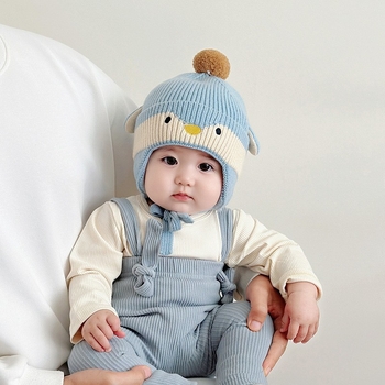 Villane talvemüts kupolikujulise disainiga, hingav ja soe, 1–2-aastastele