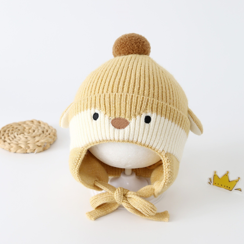 Villane talvemüts kupolikujulise disainiga, hingav ja soe, 1–2-aastastele