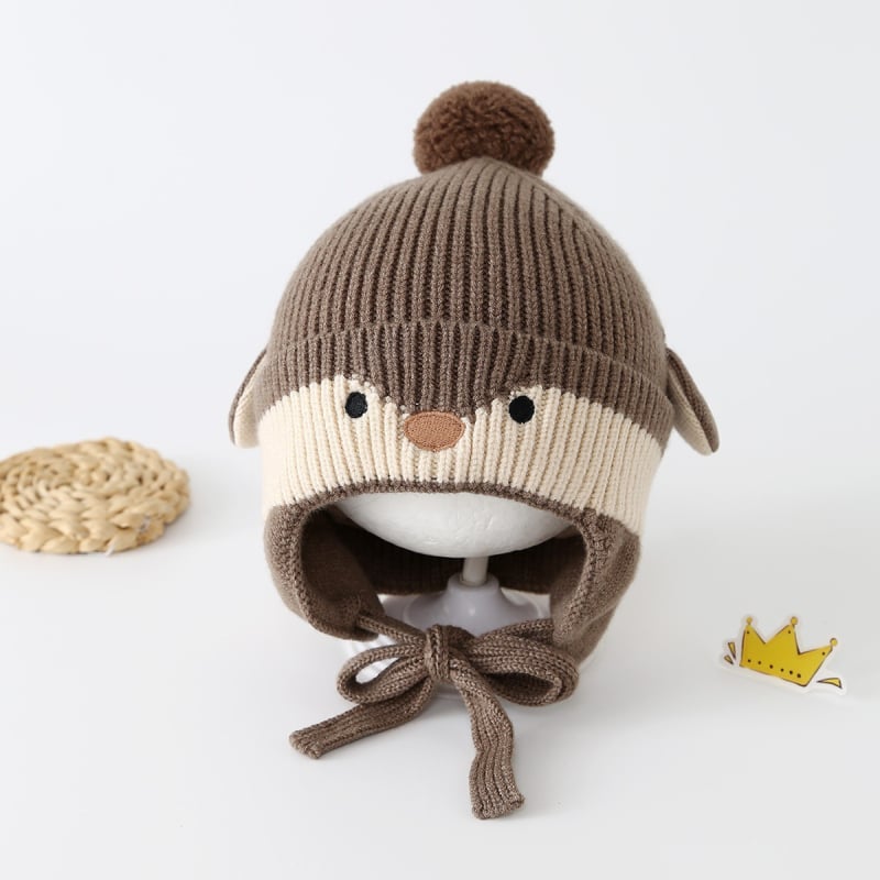 Villane talvemüts kupolikujulise disainiga, hingav ja soe, 1–2-aastastele