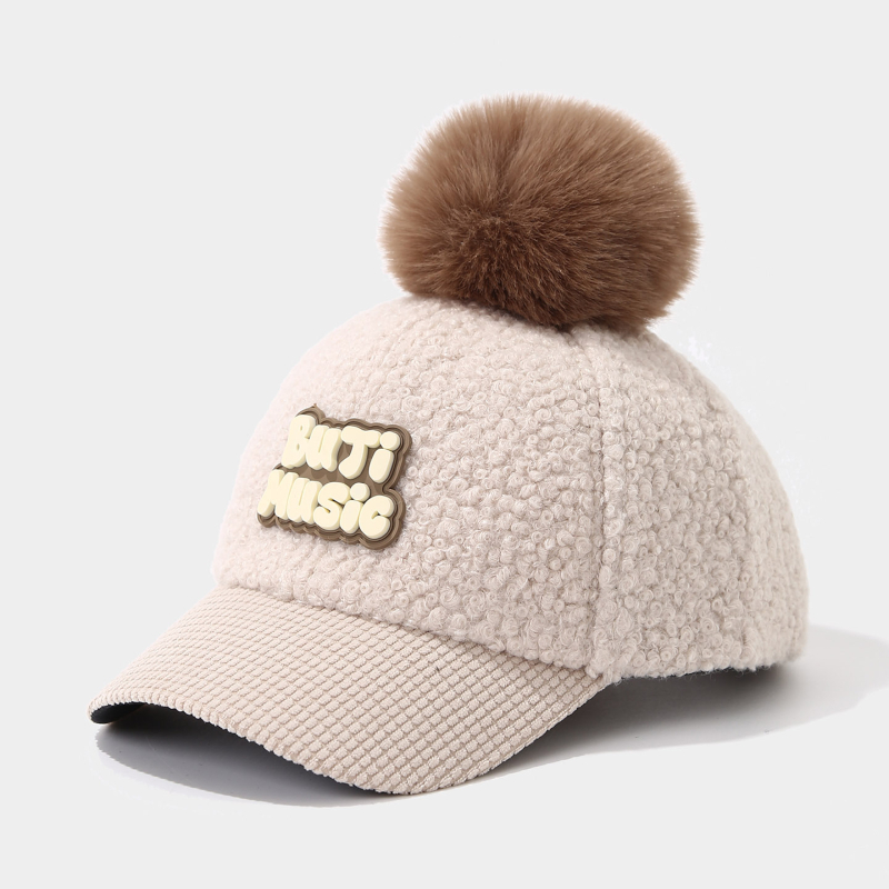 Laste beisbolimüts poistele, plüüsi sisemus, kuppelkroone, lai ääre, 2025 sügis, 71–80% puuvill