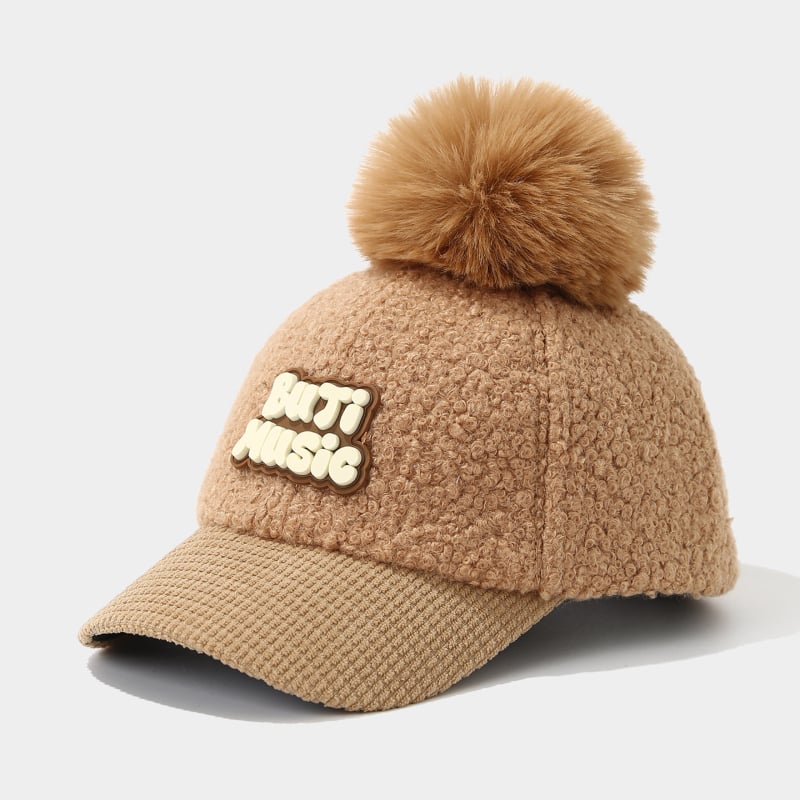 Laste beisbolimüts poistele, plüüsi sisemus, kuppelkroone, lai ääre, 2025 sügis, 71–80% puuvill