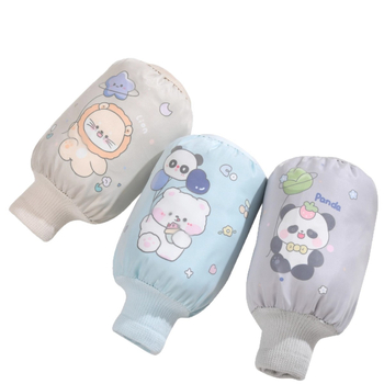 Laste veekindlad varrukad anti‑mustuse musteriga, unisex, karikatuurne muster, vanus 0–8 aastat, talviseks kasutamiseks