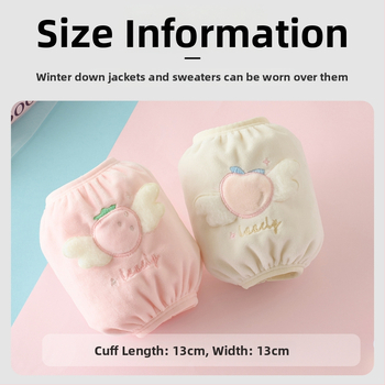 Laste veluurist varrukakaitsed – Mustuse vastane, Sügis–Talve hooaeg, Multikas muster, Vanusegrupp: 1–3 ja 3–8 aastat, Materjal: Muu