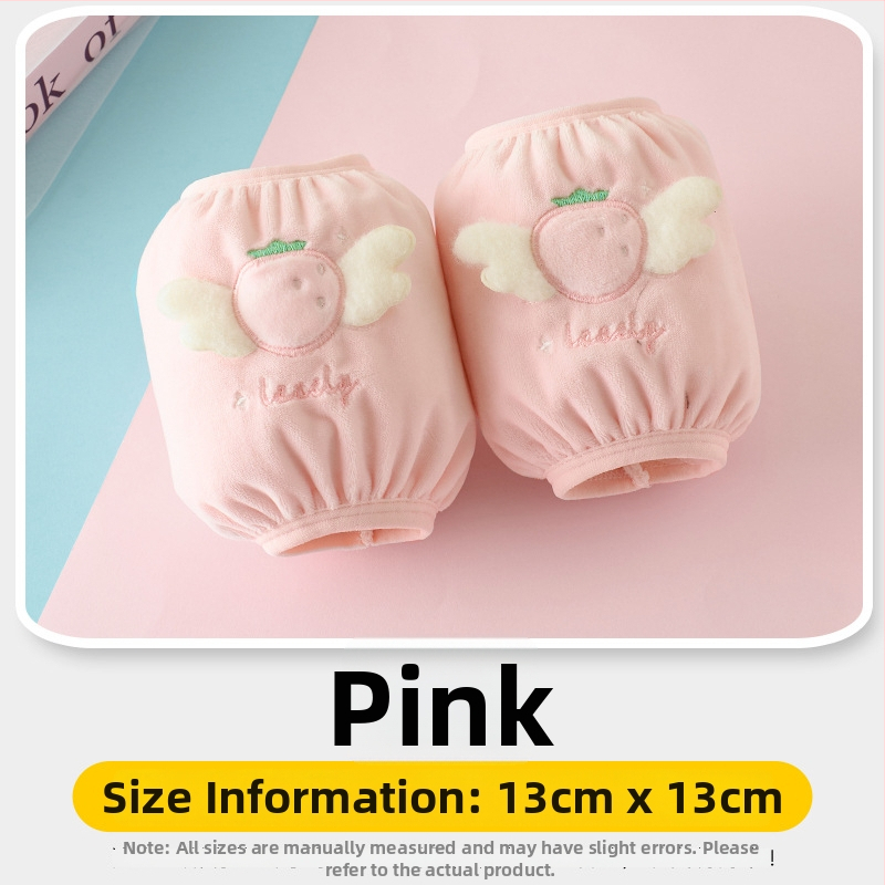 Laste veluurist varrukakaitsed – Mustuse vastane, Sügis–Talve hooaeg, Multikas muster, Vanusegrupp: 1–3 ja 3–8 aastat, Materjal: Muu