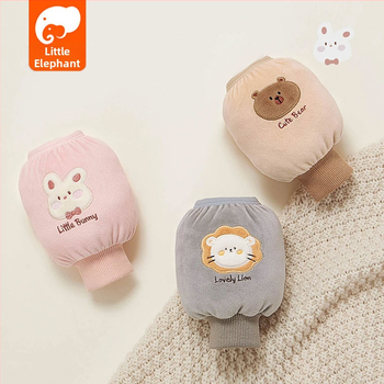 Laste kootud käevarrukad õmmeldud ning mustuse tõrjega, vanus 1–13 aastat, talv 2024